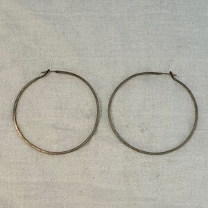 Elegant Silver Hoop Earrings